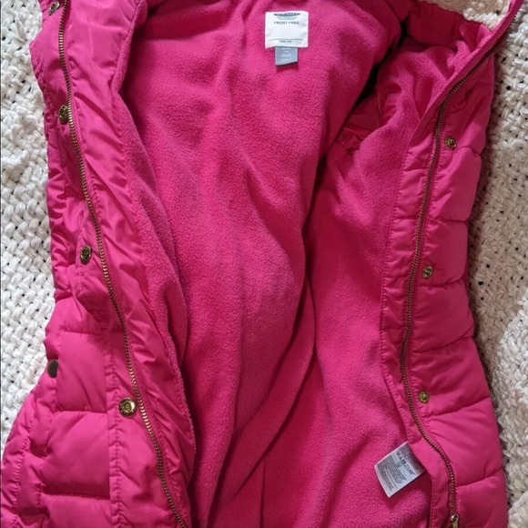 Old Navy Girls XL Pink Puffed Coat - Picture 3 of 11
